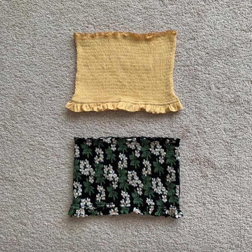 (2) Nordstrom smocked tube tops